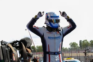 Victory for Vainio. © Malcolm Griffiths/GP3 Media Service.