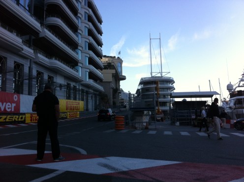 The entry into the Nouvelle Chicane. © Leigh O'Gorman.