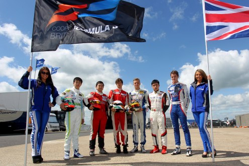 A small British F3 field raced at Silverstone last month. © Jacob Ebrey.