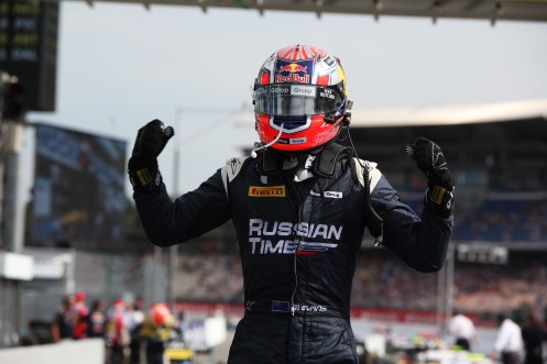 Victory in Germany for Mitch Evans. © Sam Bloxham/GP2 Series Media Service.