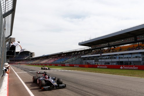 Evans wins the 200th GP2 race. © Sam Bloxham/GP2 Series Media Service.