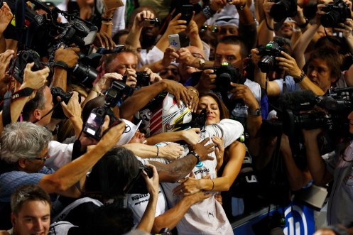 Hamilton took his 2nd F1 title in Abu Dhabi. ©2014 MERCEDES AMG PETRONAS Formula One Team