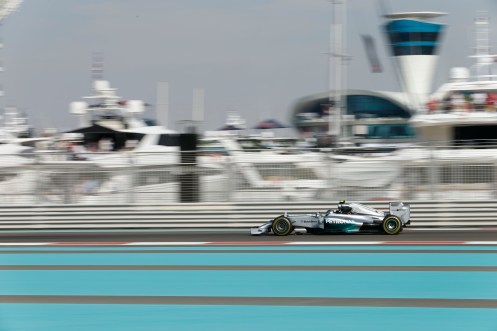 Rosberg has pole for the season finale. © MERCEDES AMG PETRONAS Formula One Team