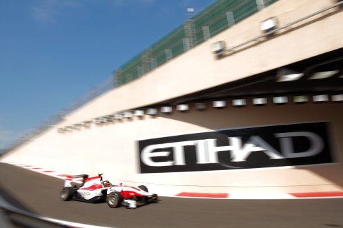 Kirchhöfer takes Abu Dhabi pole. © Zak Mauger/GP3 Series Media Service.