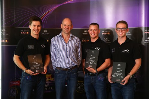 Last year's winners of the Infiniti Performance Engineering Academy with Adrian Newey. © Infiniti EMEA