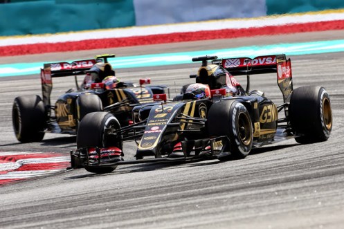 Grosjean led the Lotus charge in Malaysia. © Lotus F1 Team.