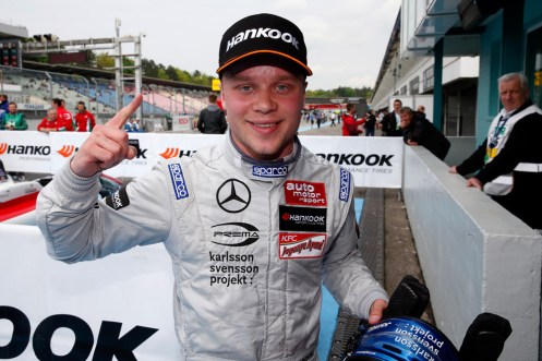 Rosenqvist wins at the Hockenheimring. © FIA F3 Media Services.