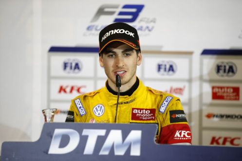 Press conference, 3 Antonio Giovinazzi (ITA, Jagonya Ayam with Carlin, Dallara F312 - Volkswagen), FIA Formula 3 European Championship, round 6, race 1, Norisring (GER) - 26. - 28. June 2015 *** Local Caption *** Copyright (c) FIA Formula 3 European Championship / Thomas Suer