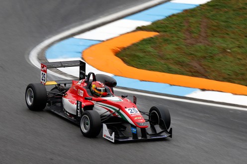 Lance Stroll wins at the Hockenheimring. © FIA F3 Media Services
